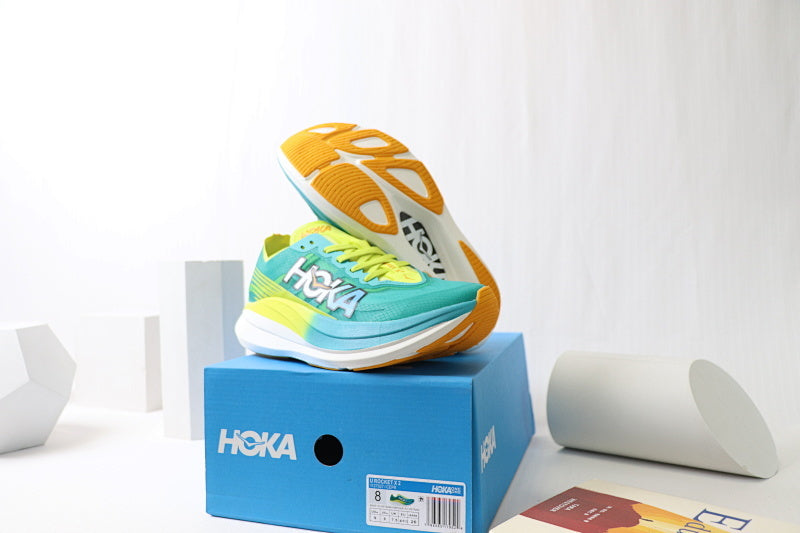 HOKA Rocket Carbon Racing Shoes - Performance Super Shoe